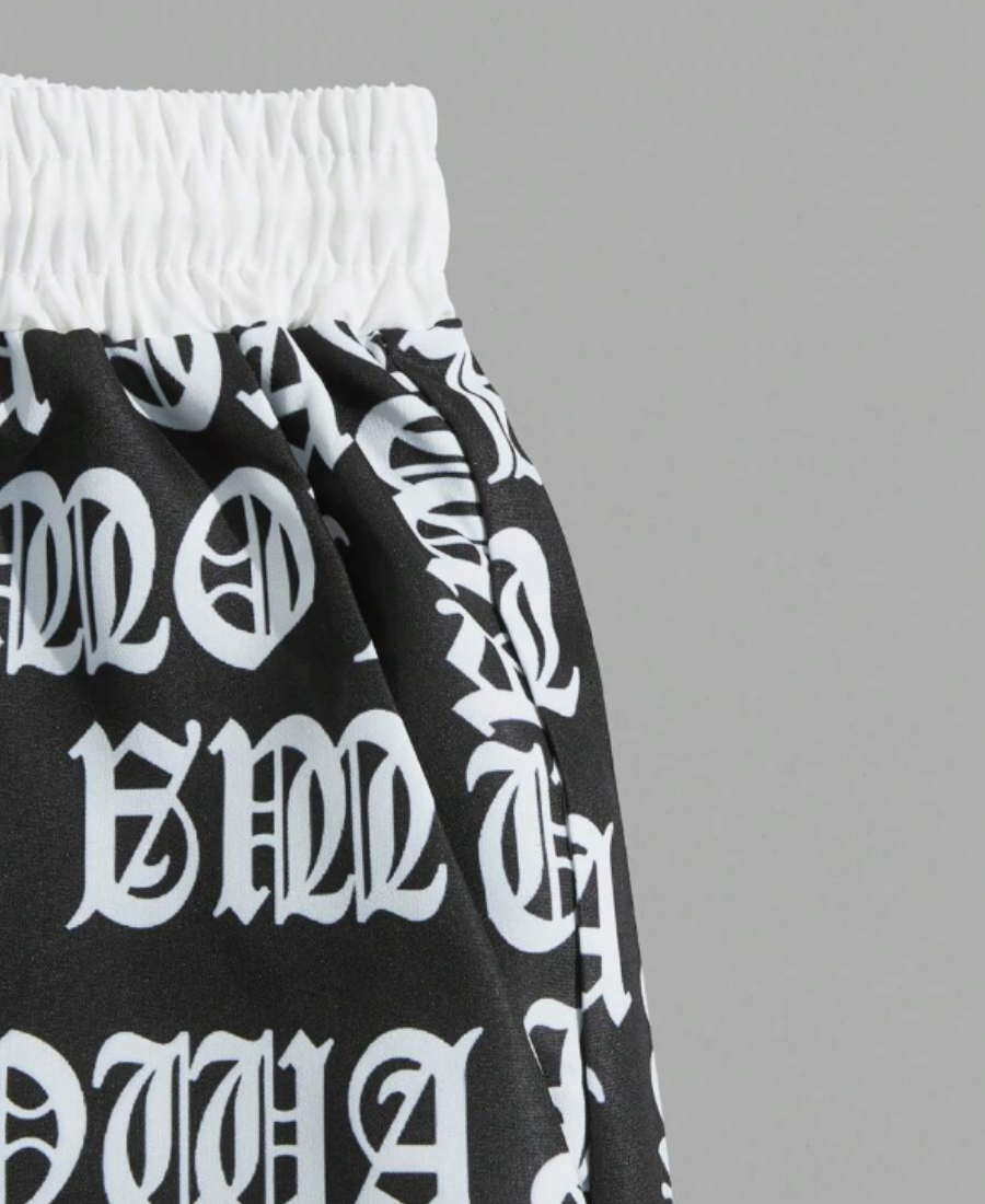 Monochrome Script Şort