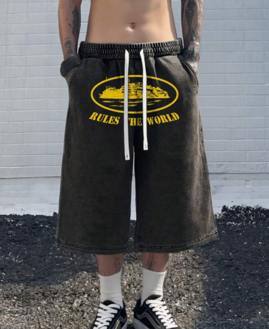Rules The World Acid Wash Şort