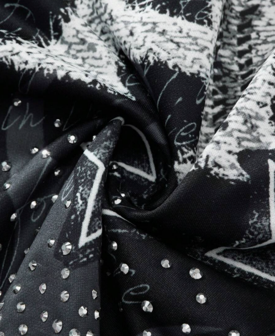 LA Starscape Rhinestone Şort