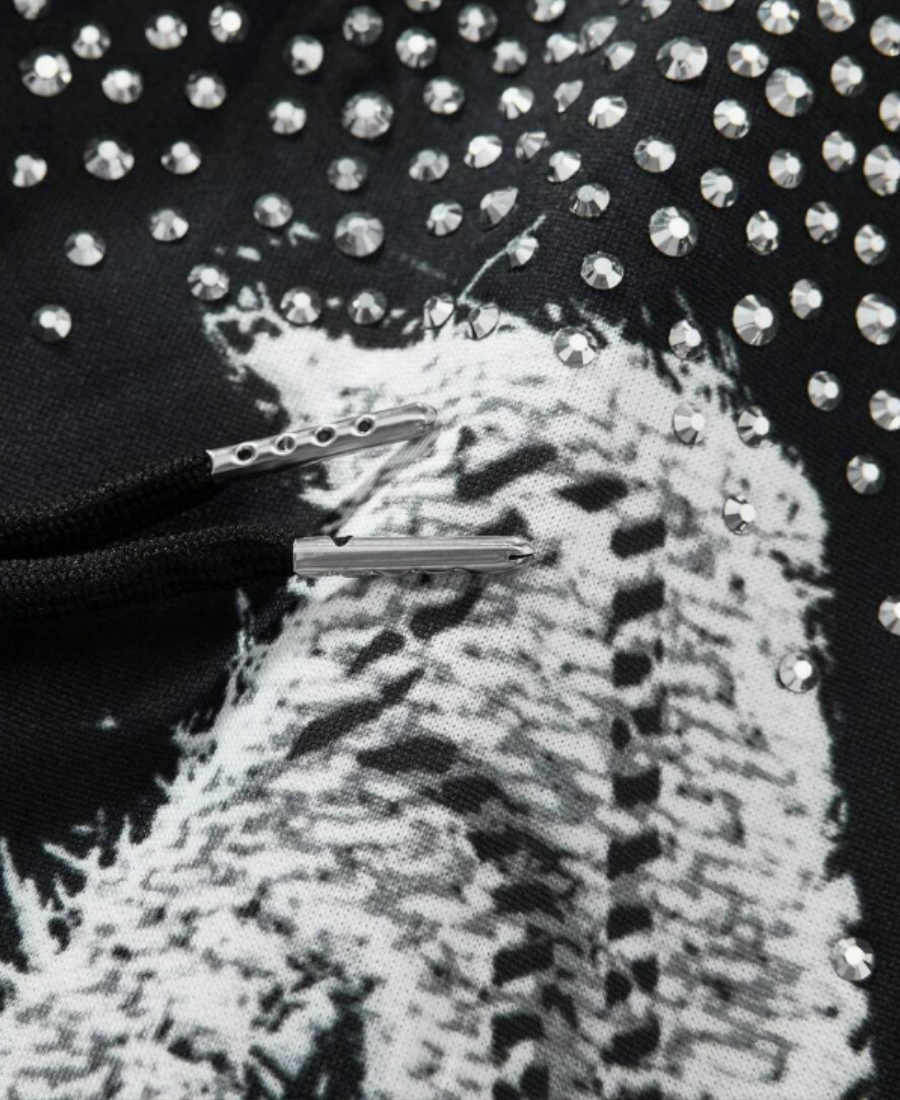 LA Starscape Rhinestone Şort
