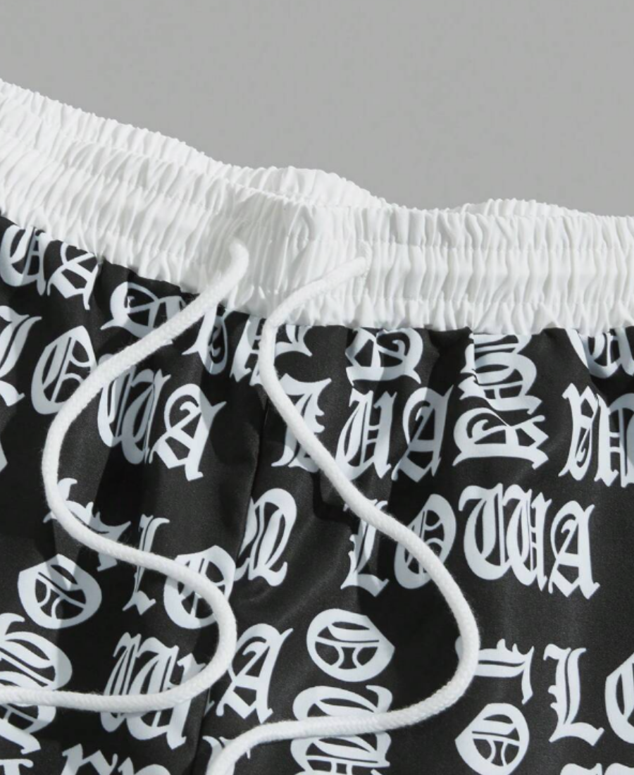 Monochrome Script Şort