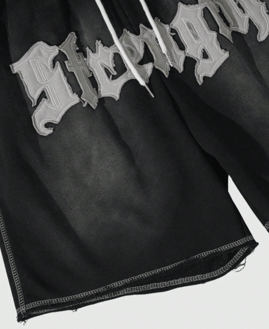 Strength Gothic Patch Şort