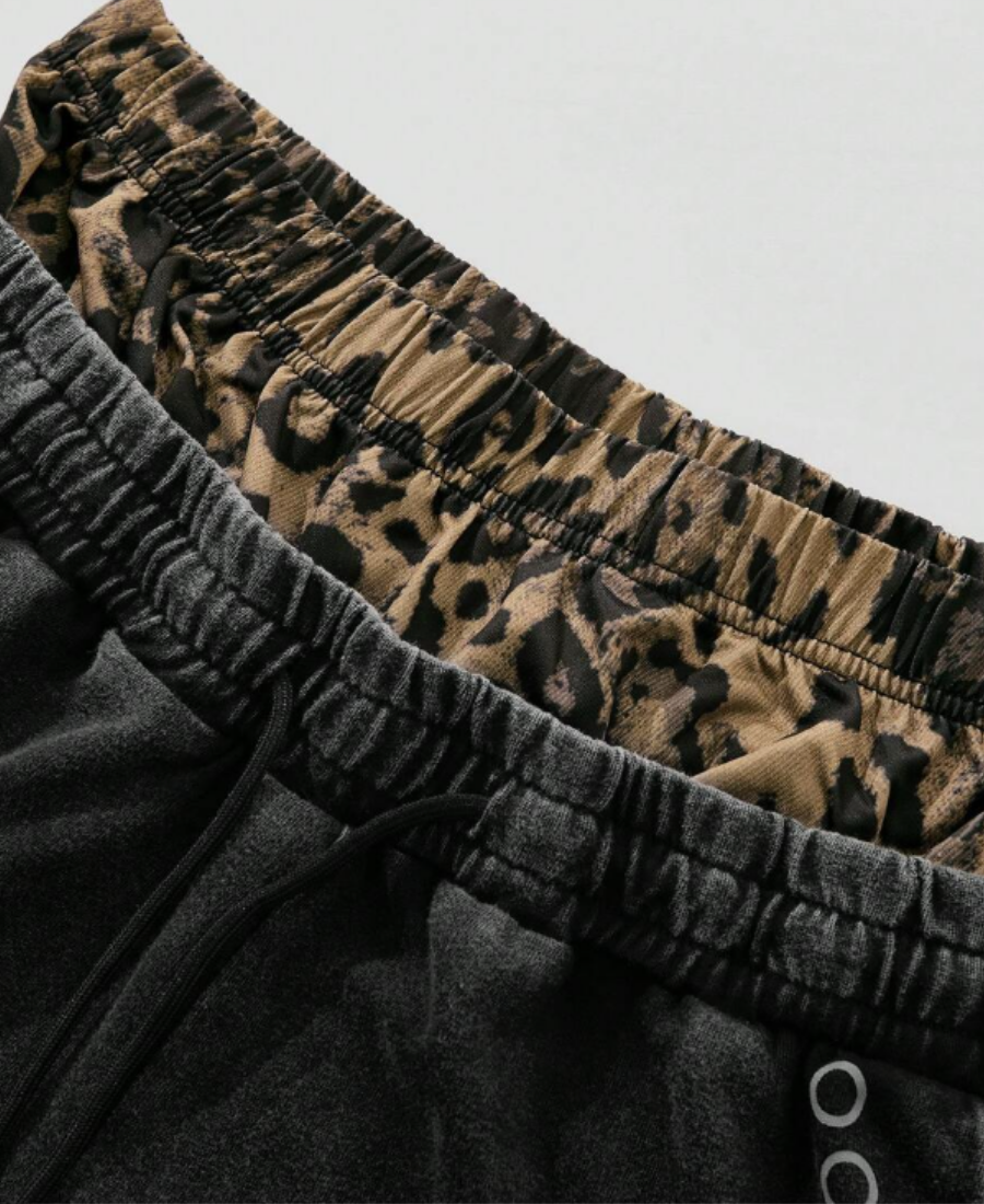Brooklyn Leopard Layered Şort