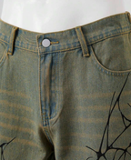 Arachnid Blue Denim Şort