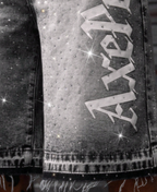 AxePeak Gothic Rhinestone Şort