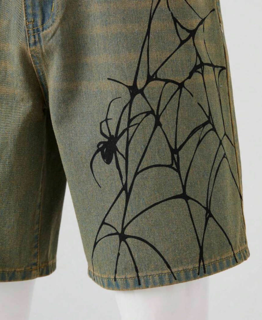 Arachnid Blue Denim Şort