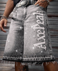 AxePeak Gothic Rhinestone Şort