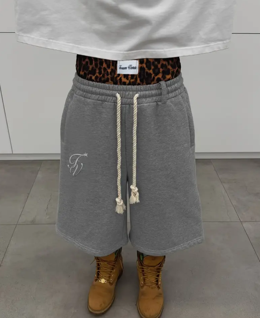 Midnight Leopard Layered Şort