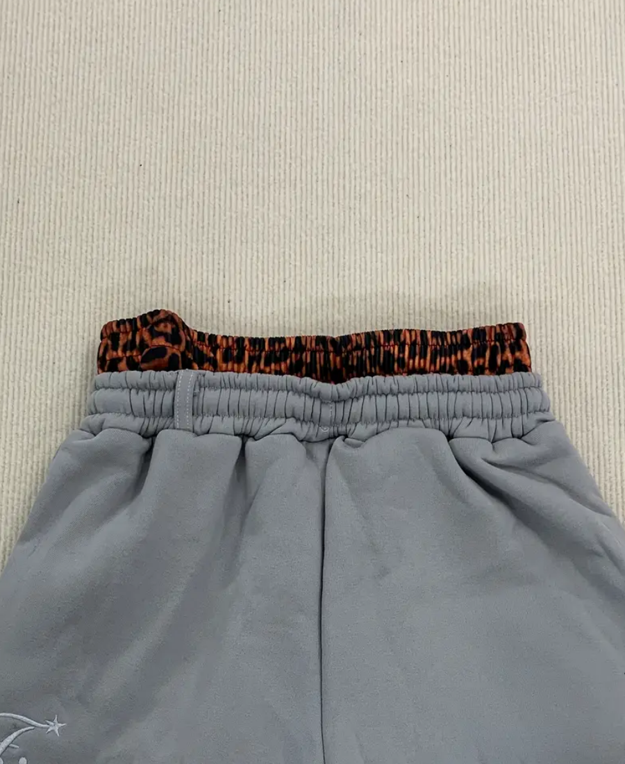 Midnight Leopard Layered Şort