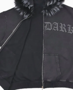 Over Dark Fur Hoodie