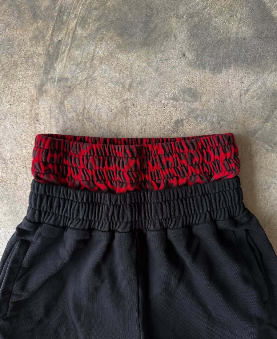 Black Distressed Eşofman