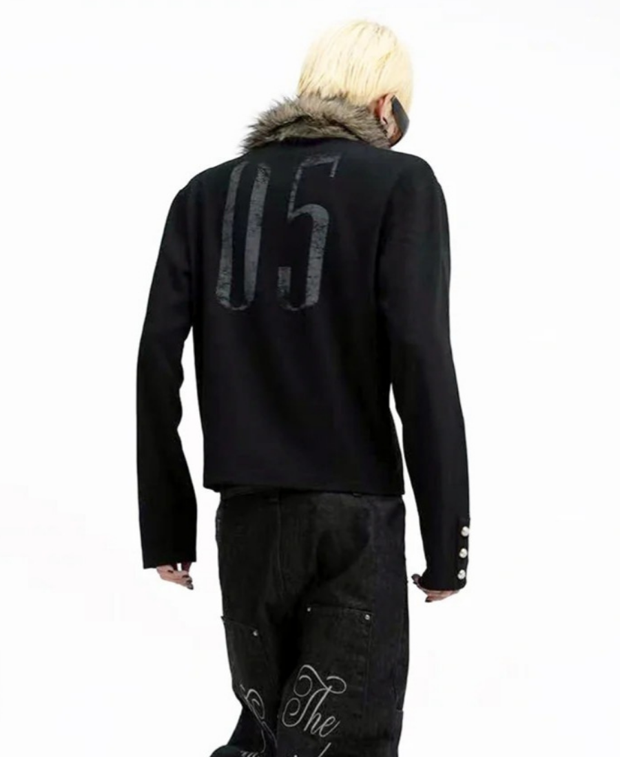 2000s Fur Long Polo Tee