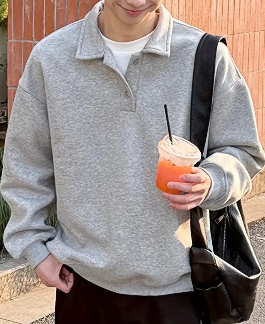 Grey Blank Sweatshirt