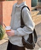 Grey Blank Sweatshirt