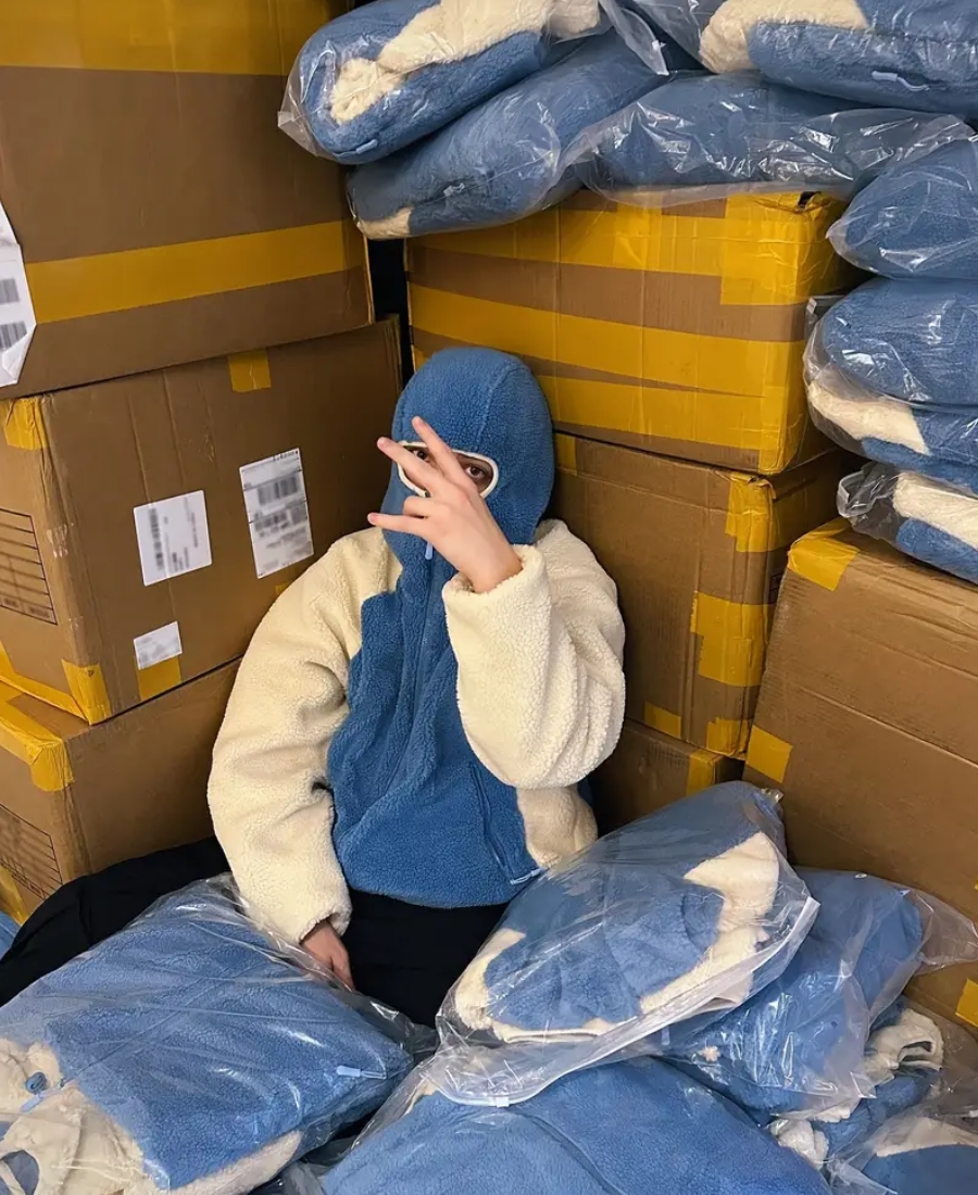 Fluffy Crime Balaclava Hoodie