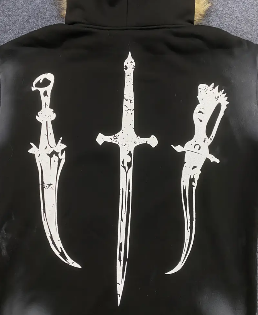 Tan Fur Worldly Sins Hoodie