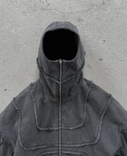 Denim Panel Hoodie