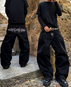 Heaven/Hell Contrast Stitch Pants