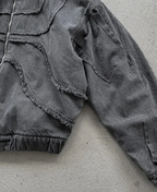 Denim Panel Hoodie