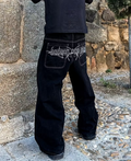 Heaven/Hell Contrast Stitch Pants
