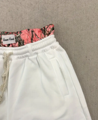 Pink Woodland Double Waist Şort