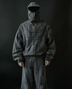 Denim Panel Hoodie