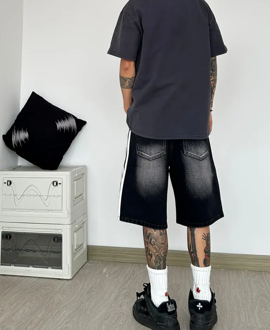 OR8 Distressed Heritage Denim Şort
