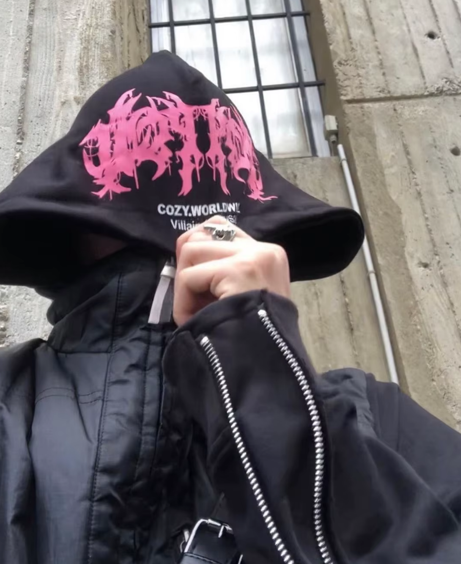 Neon Deathcore Hardware Zip-Up