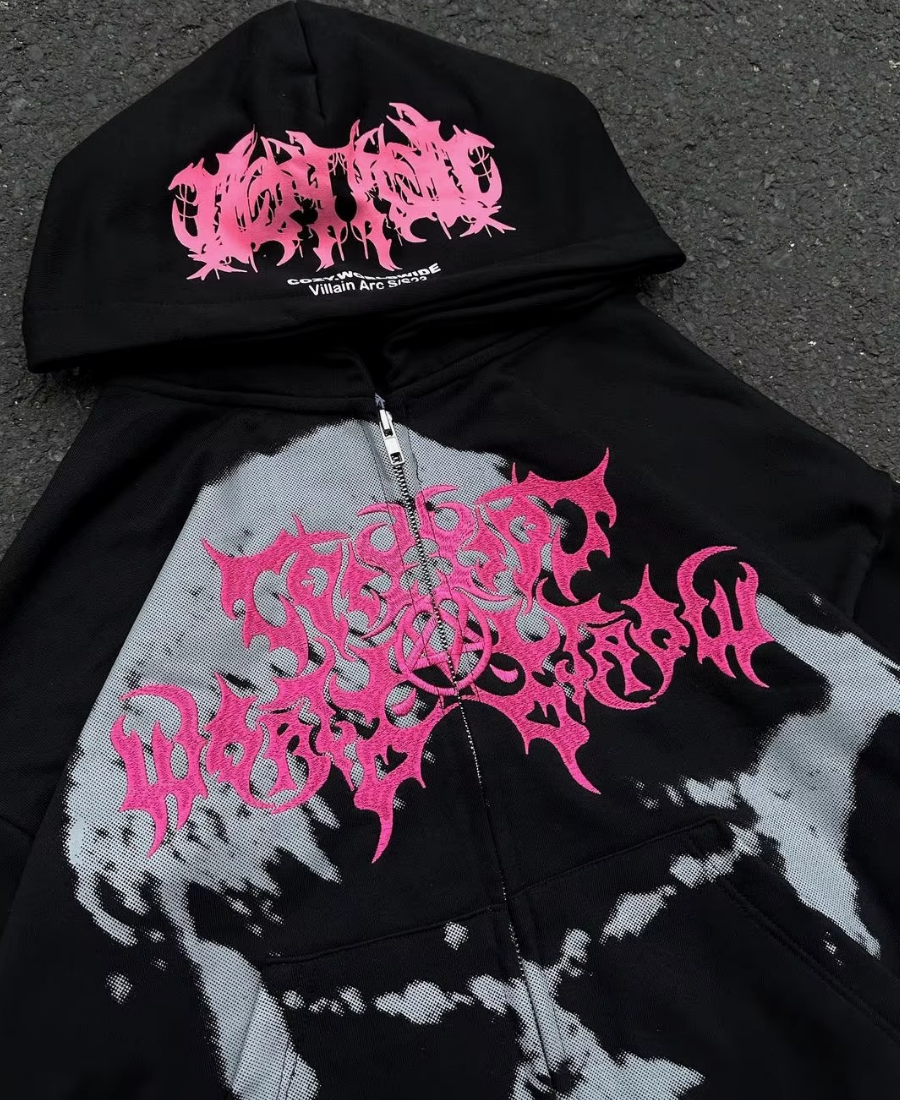 Neon Deathcore Hardware Zip-Up