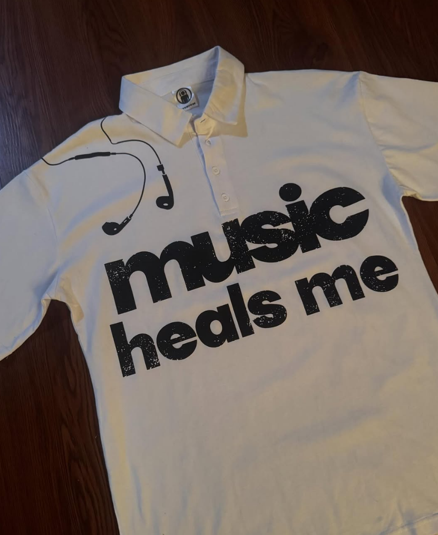 Music Heals Me Polo Tee