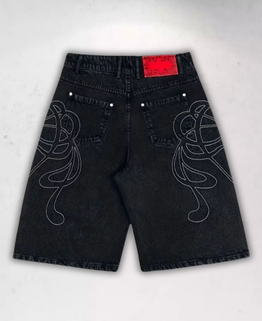 Neo-Tribal Embroidered Şort