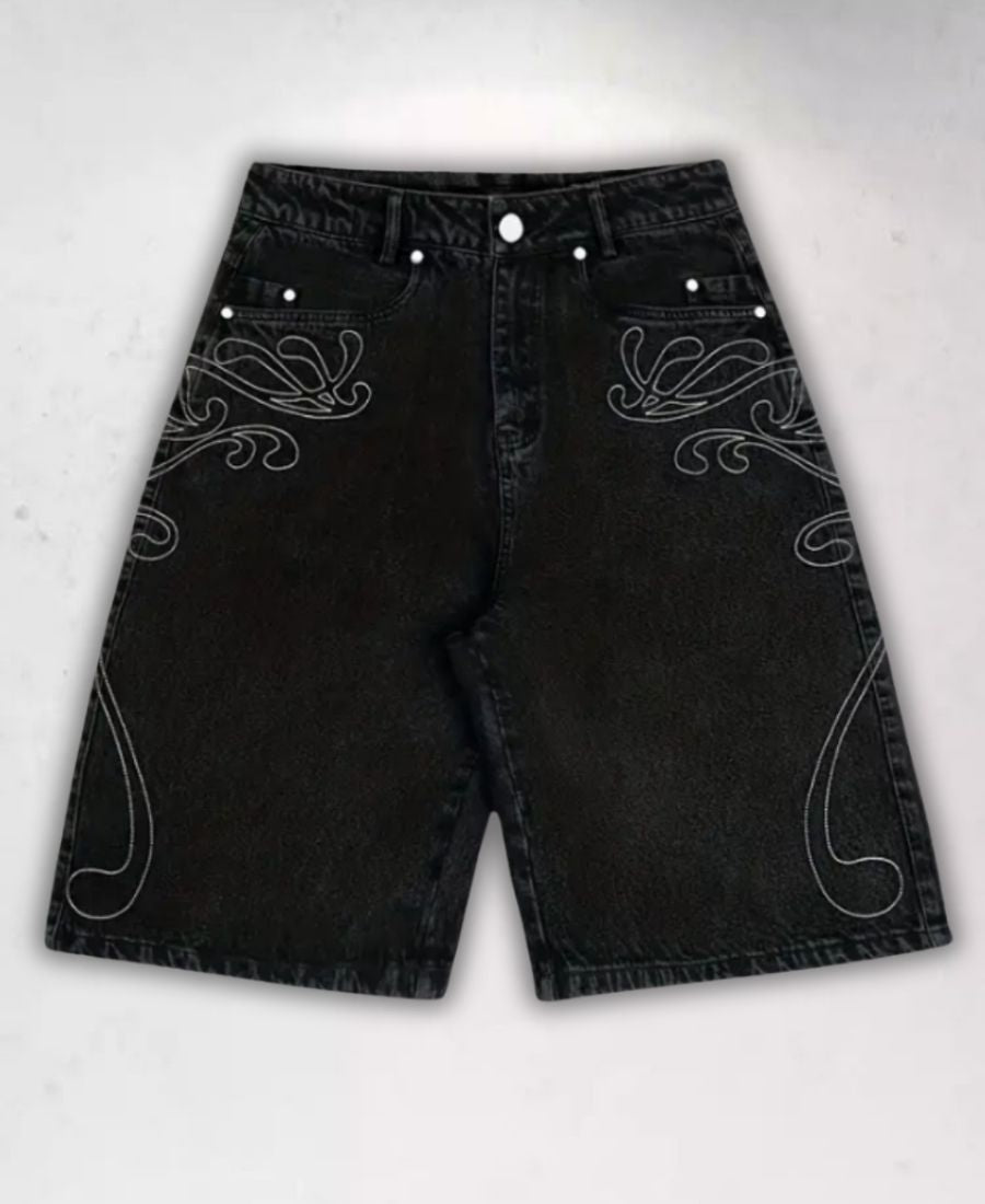 Neo-Tribal Embroidered Şort