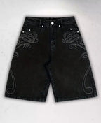 Neo-Tribal Embroidered Şort