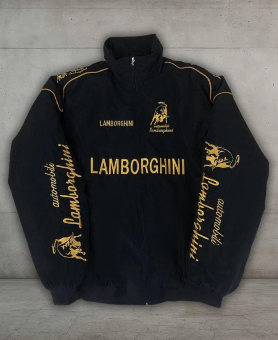 Nero-Gold Lamborghini Ceket