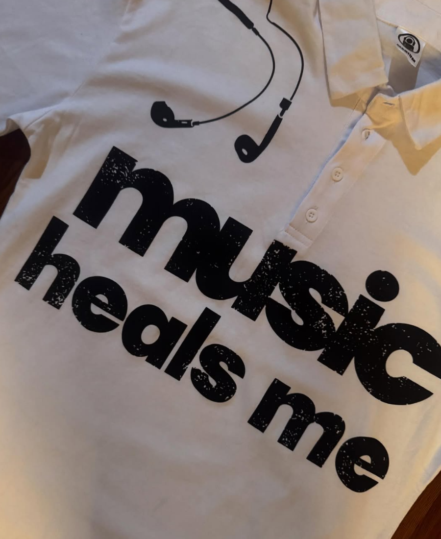 Music Heals Me Polo Tee