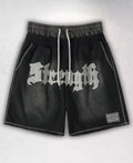 Strength Gothic Patch Şort