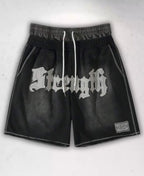 Strength Gothic Patch Şort
