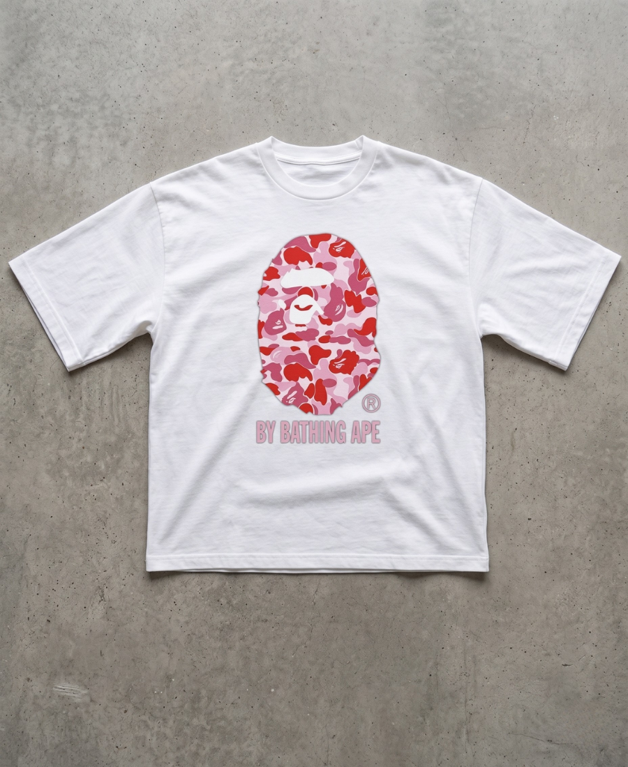 Pink Camo Ape Tee