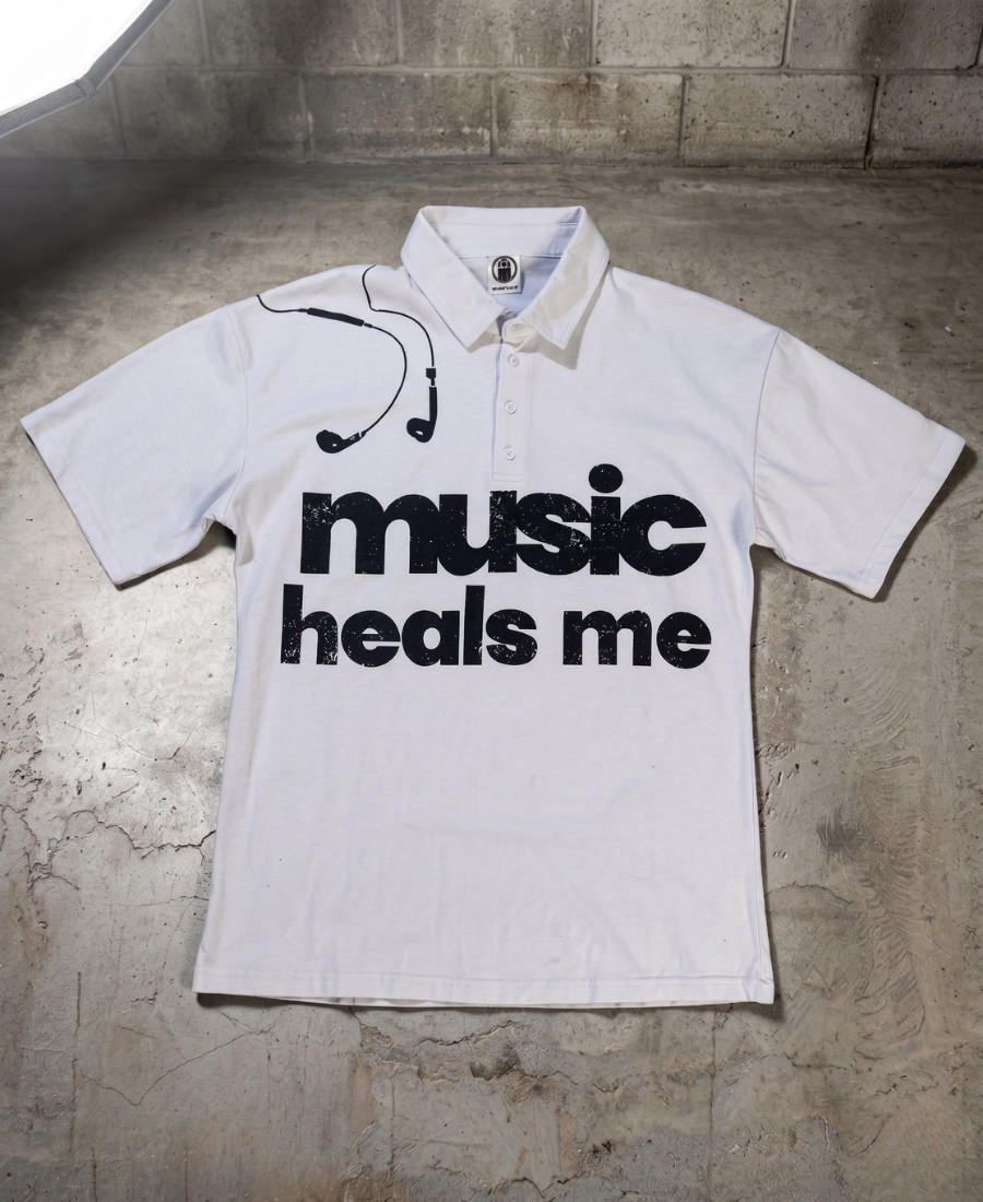 Music Heals Me Polo Tee
