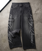Chalk-Line Pants