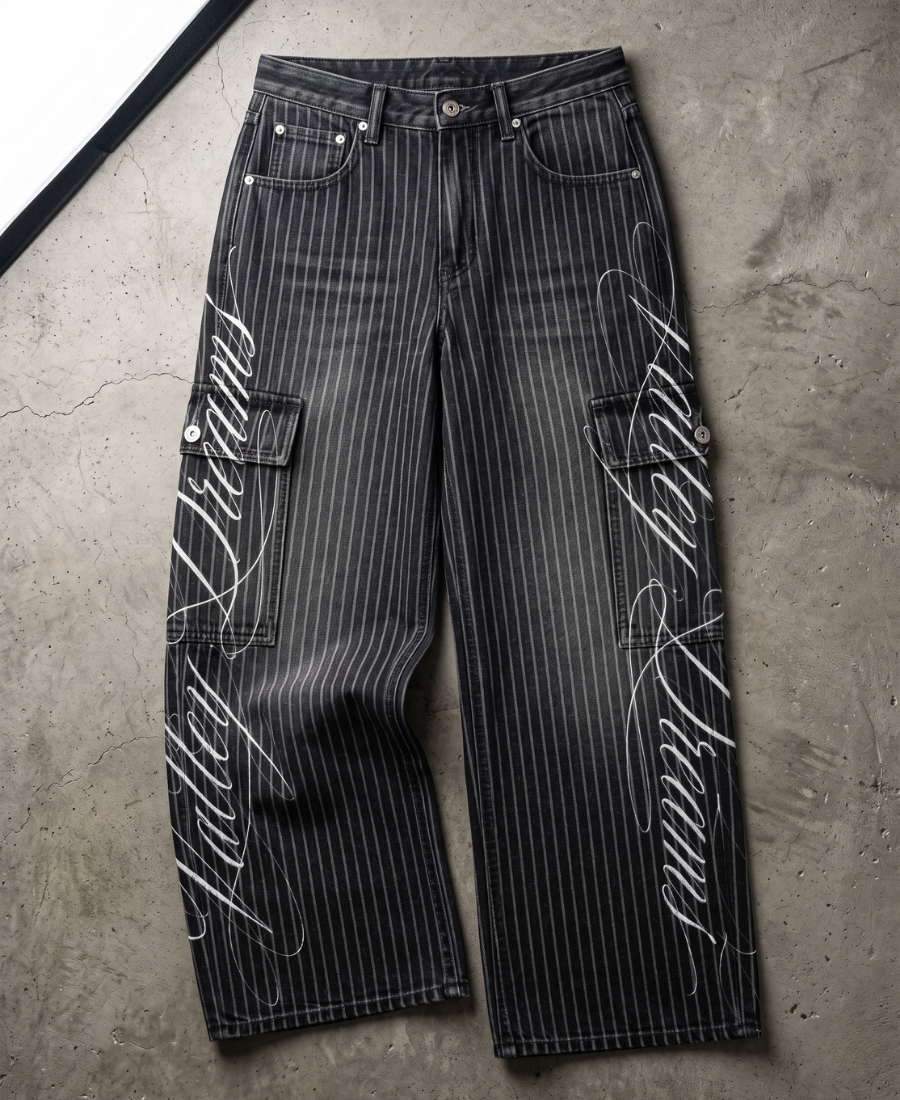 Chalk-Line Pants