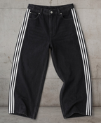 Noir Side-Line Baggy Pants