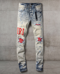 Amiri Red Denim Pants