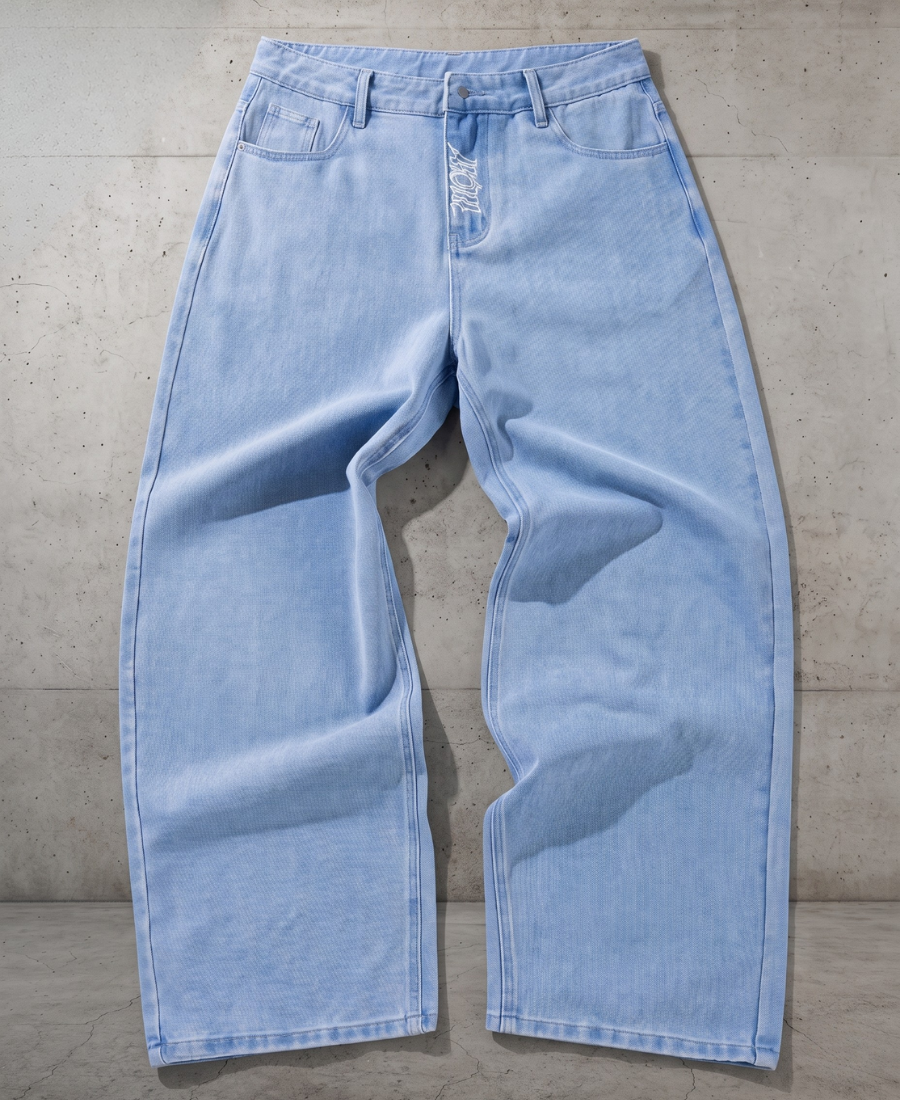 Ice Blue Heaven Baggy Pants