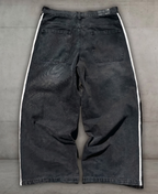 Noir Side-Line Baggy Pants