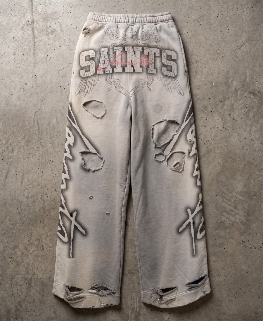 Saints Bleach-Wash Eşofman