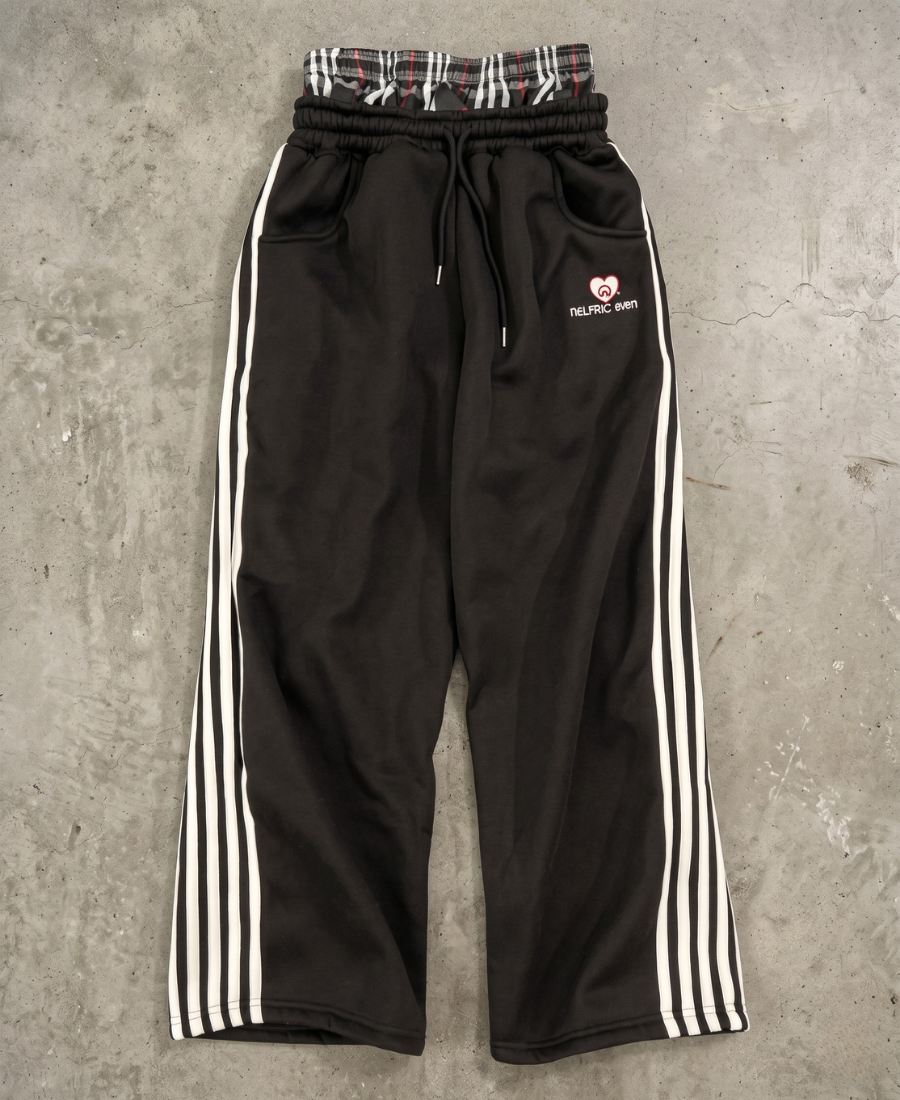 Black Triple Stripe Eşofman