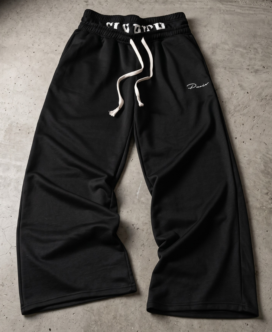 Paris Script Double-Waist Eşofman