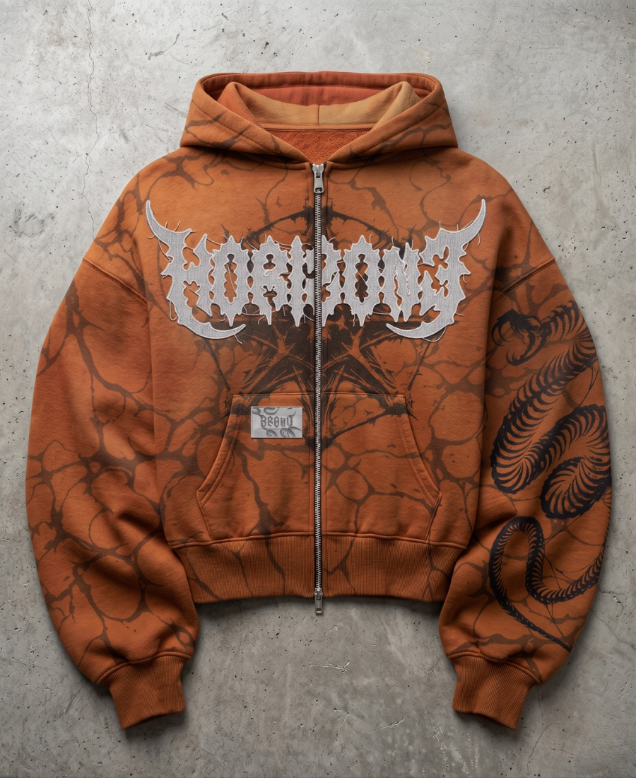 Inked Pinstripe Hoodie