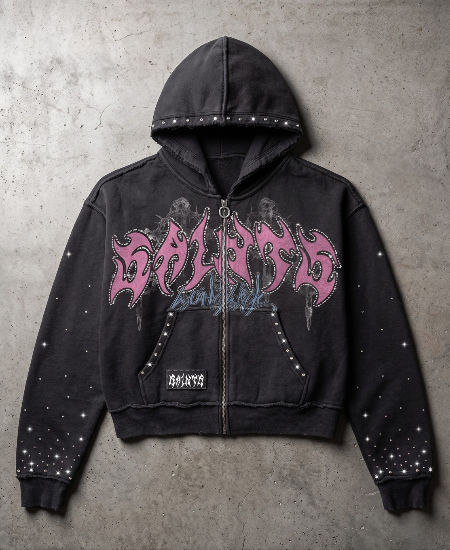Rhinestone Vattey Hoodie